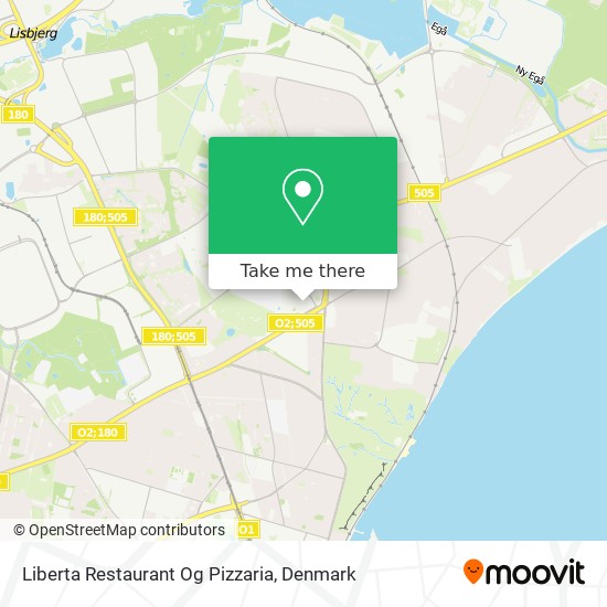 Liberta Restaurant Og Pizzaria map