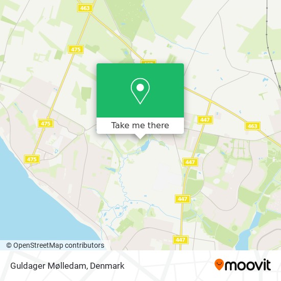 Guldager Mølledam map