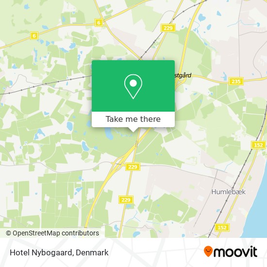 Hotel Nybogaard map
