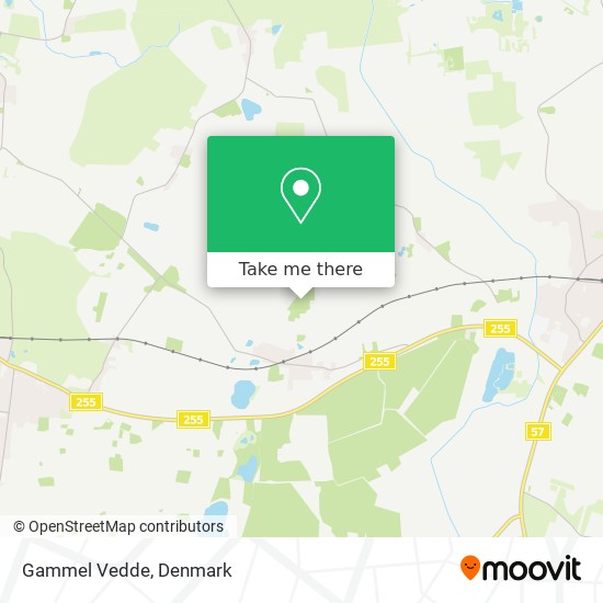 Gammel Vedde map