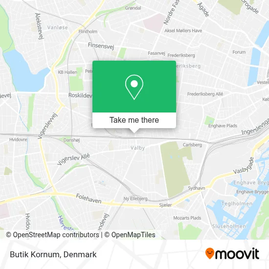 Butik Kornum map
