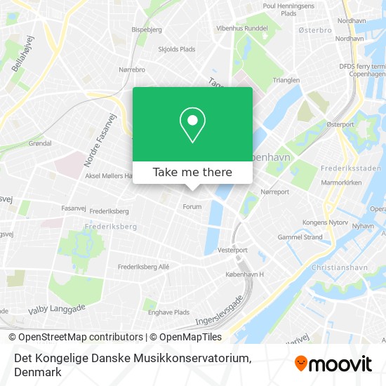 Det Kongelige Danske Musikkonservatorium map