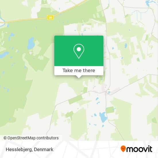Hesslebjerg map