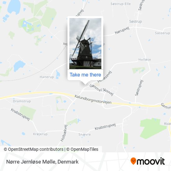 Nørre Jernløse Mølle map