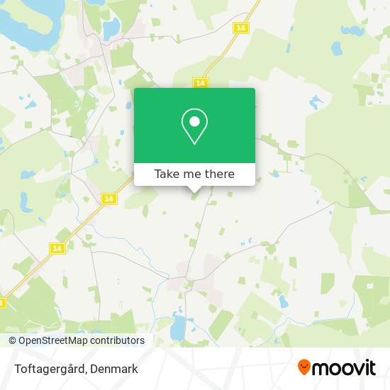 Toftagergård map