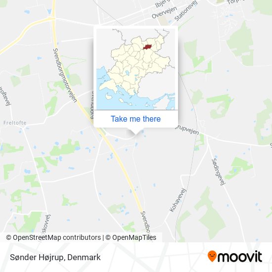 Sønder Højrup map