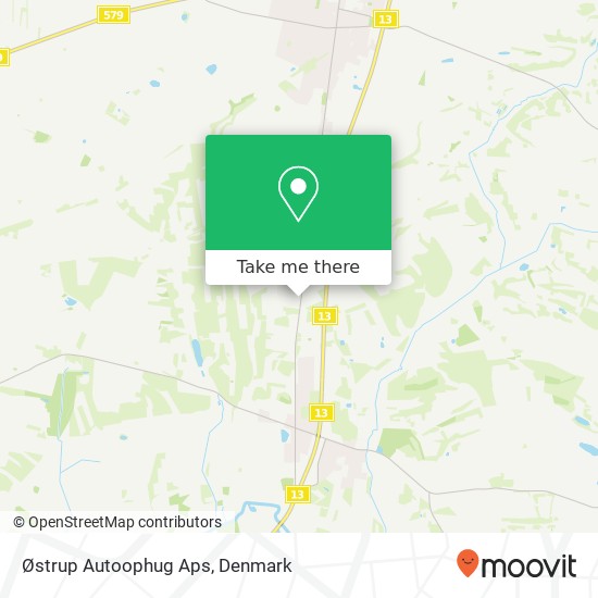 Østrup Autoophug Aps map