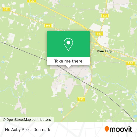 Nr. Aaby Pizza map