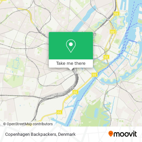 Copenhagen Backpackers map