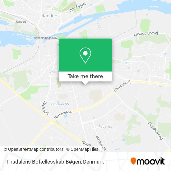 Tirsdalens Bofællesskab Bøgen map