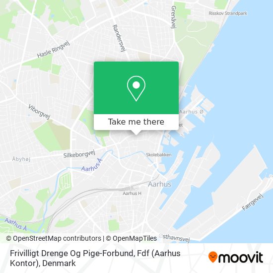 Frivilligt Drenge Og Pige-Forbund, Fdf (Aarhus Kontor) map