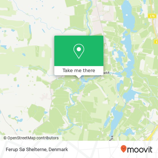 Ferup Sø Shelterne map
