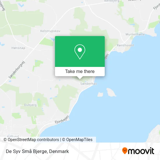 De Syv Små Bjerge map