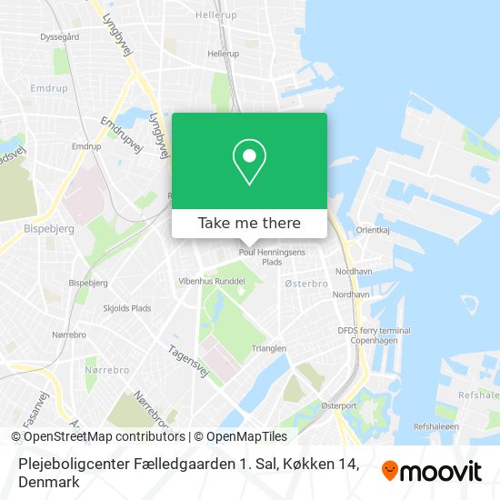 Plejeboligcenter Fælledgaarden 1. Sal, Køkken 14 map