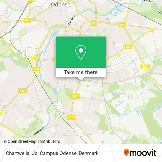 Chartwells, Ucl Campus Odense map