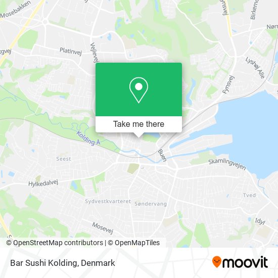 Bar Sushi Kolding map