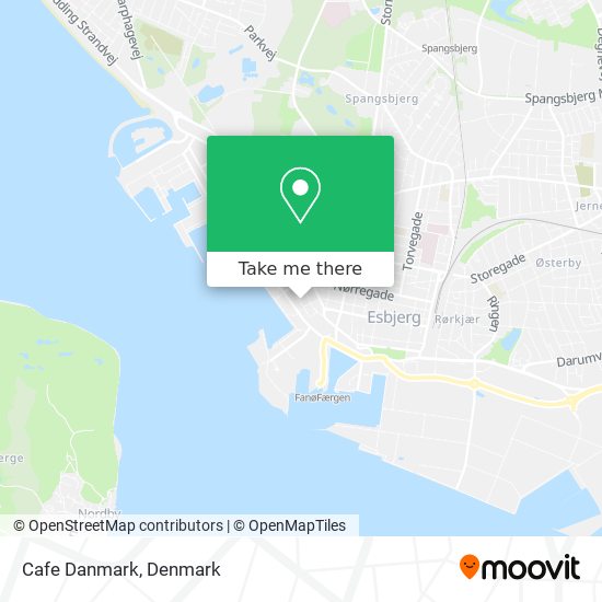 Cafe Danmark map