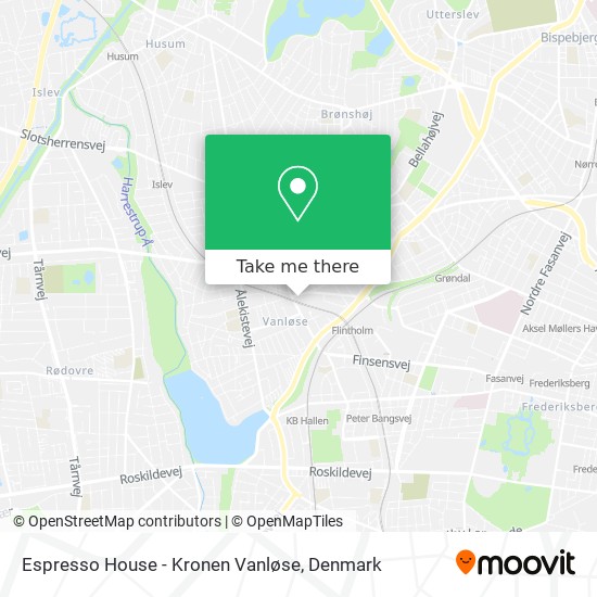 Espresso House - Kronen Vanløse map
