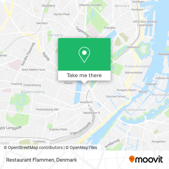 Restaurant Flammen map