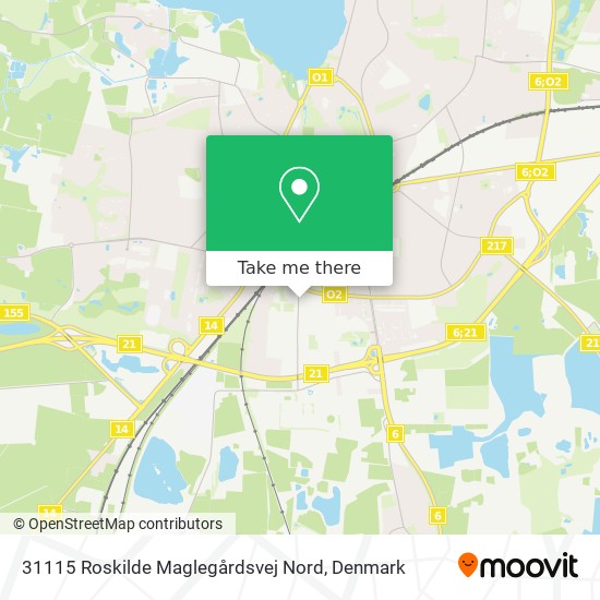 31115 Roskilde Maglegårdsvej Nord map