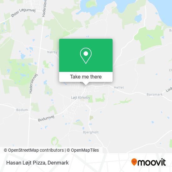 Hasan Løjt Pizza map