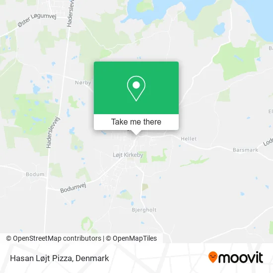 Hasan Løjt Pizza map