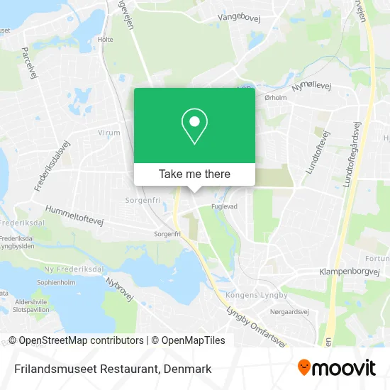 Frilandsmuseet Restaurant map