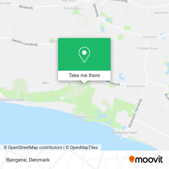 Bjergene map