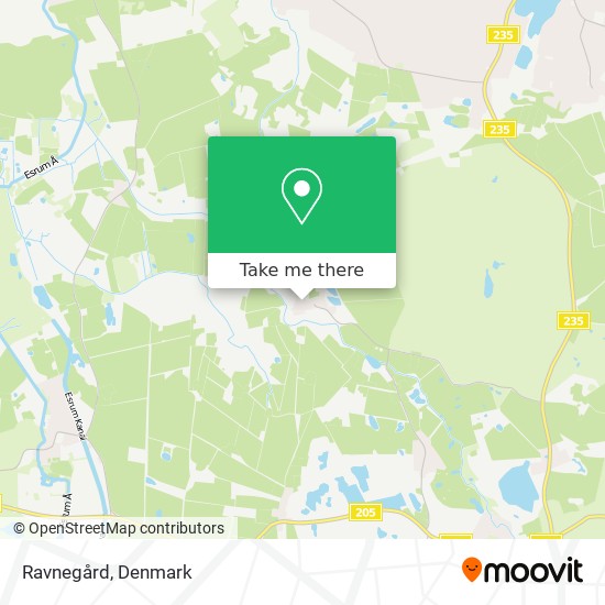 Ravnegård map