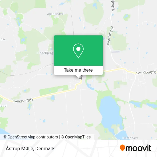 Åstrup Mølle map
