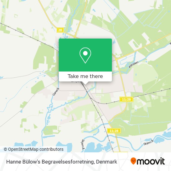 Hanne Bülow's Begravelsesforretning map