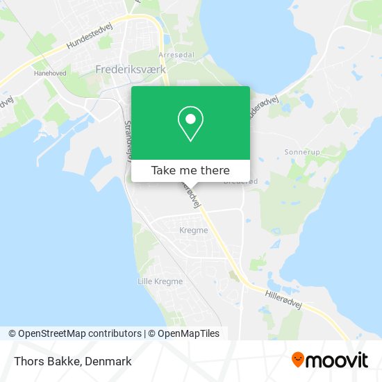 Thors Bakke map