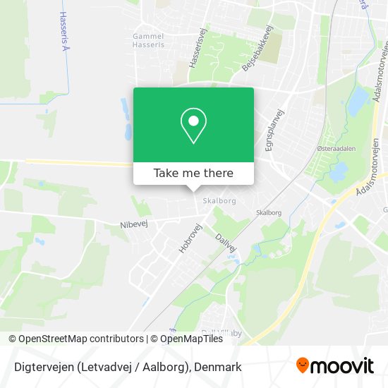 Digtervejen (Letvadvej / Aalborg) map