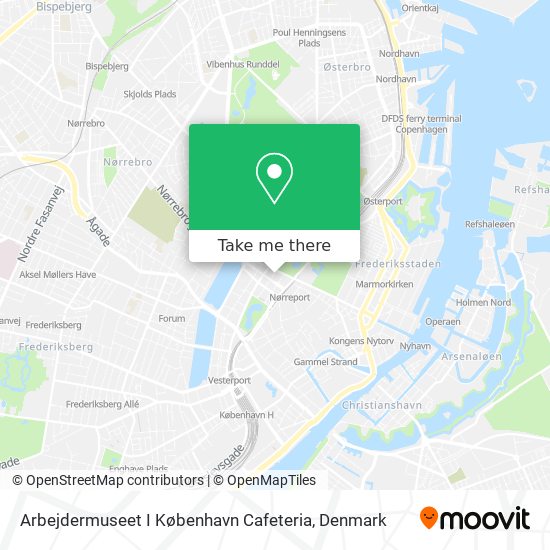 Arbejdermuseet I København Cafeteria map