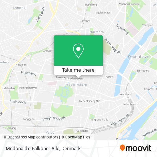 Mcdonald's Falkoner Alle map