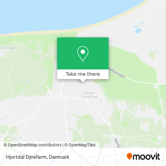 Hjortdal Dyrefarm map