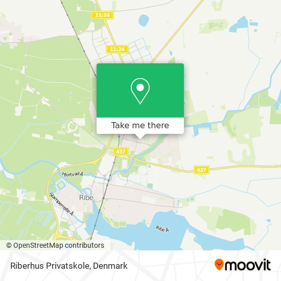Riberhus Privatskole map