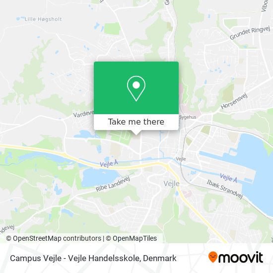 Campus Vejle - Vejle Handelsskole map