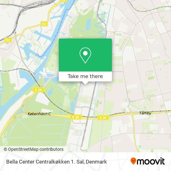 Bella Center Centralkøkken 1. Sal map