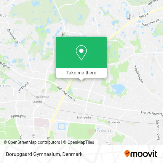 Borupgaard Gymnasium map