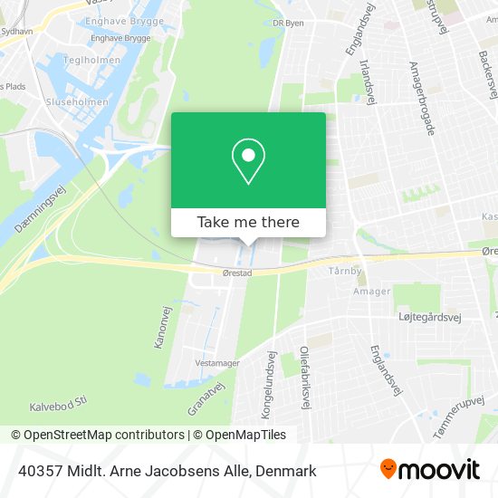 40357 Midlt. Arne Jacobsens Alle map