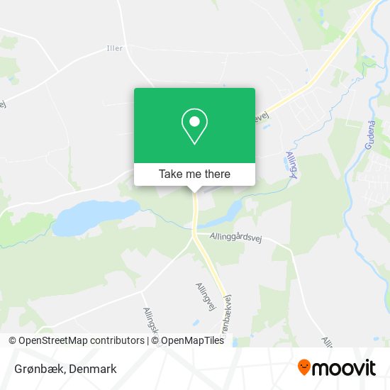 Grønbæk map