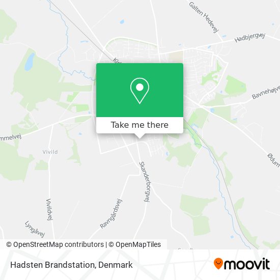 Hadsten Brandstation map