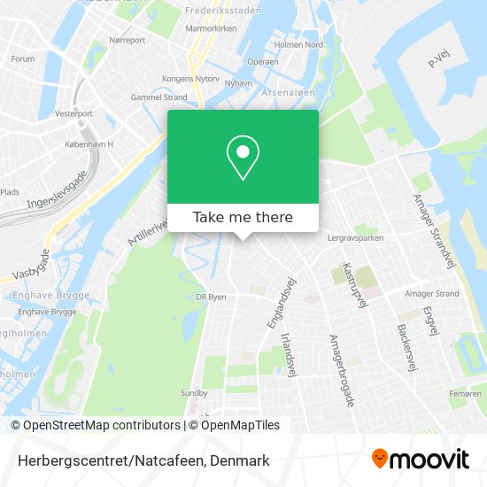 Herbergscentret/Natcafeen map