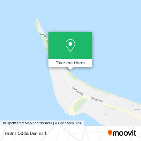 Brøns Odde map