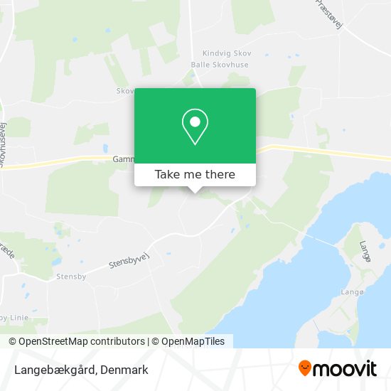 Langebækgård map
