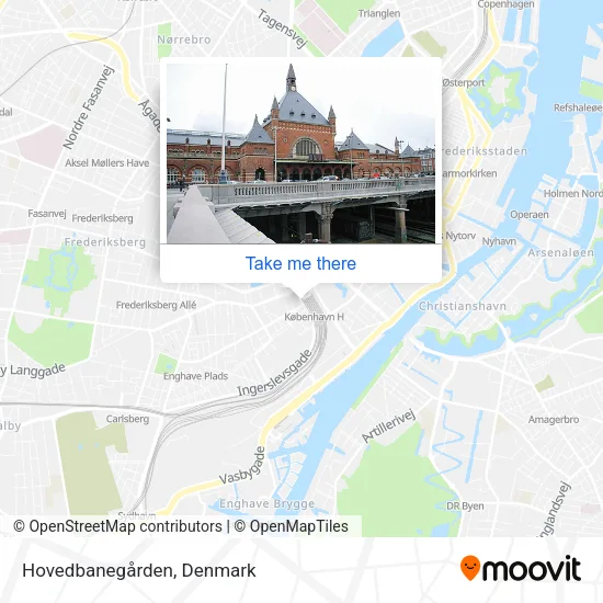 Hovedbanegården map