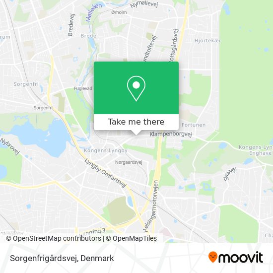 Sorgenfrigårdsvej map