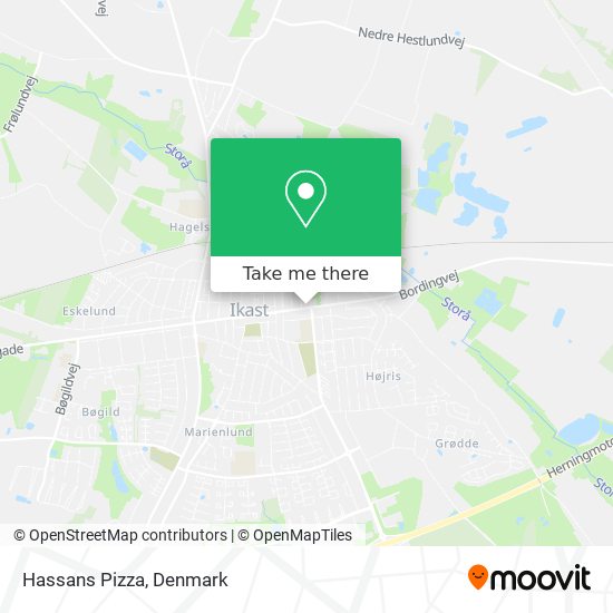 Hassans Pizza map