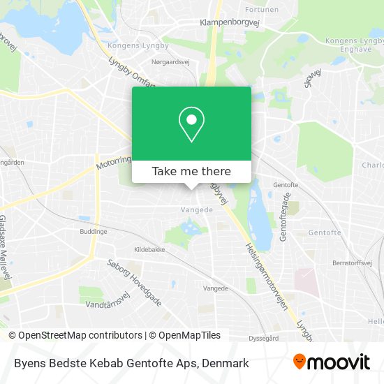 Byens Bedste Kebab Gentofte Aps map